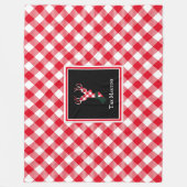 Rood- en witte buffelrenrendieren, speciaal gepers fleece deken (Voorkant)