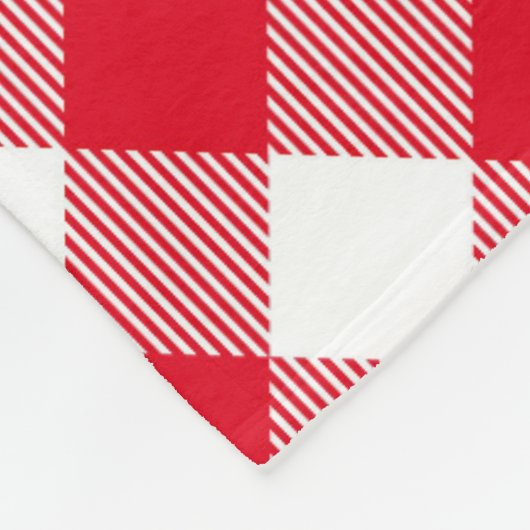 Rood- en witte buffelrenrendieren, speciaal gepers fleece deken (Hoek)