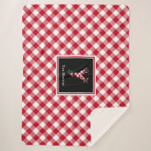 Rood- en witte buffelrenrendieren, speciaal gepers sherpa deken (Voorkant)