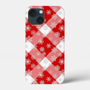 Rood- en witte buffels, geplakt met sneeuwvlokken Case-Mate iPhone case