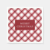 Rood- en witte buffels servet (Voorkant)