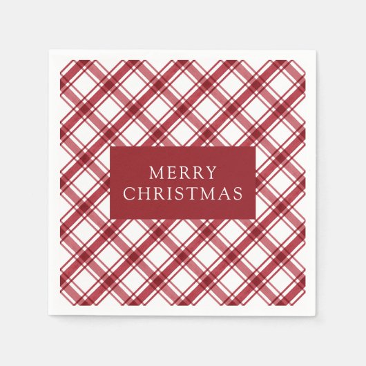 Rood- en witte buffels servet (Voorkant)