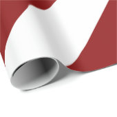 Rood- en witte Chevrons Cadeaupapier (Rol Hoek)