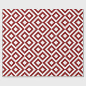 Rood- en witte Chevrons Cadeaupapier (Vlak)