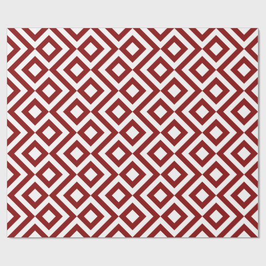 Rood- en witte Chevrons Cadeaupapier (Vlak)