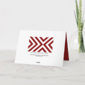 Rood- en witte Chevrons Kaart (Achterkant)
