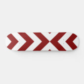 Rood- en witte Chevrons Persoonlijk Skateboard (Horizontaal)