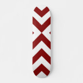 Rood- en witte Chevrons Persoonlijk Skateboard (Voorkant)