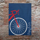 Rood- en witte fiets poster
