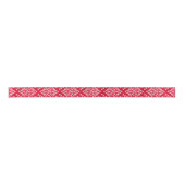 Rood- en witte Floral Damask Ribbon Satijnen Lint (Voorkant)