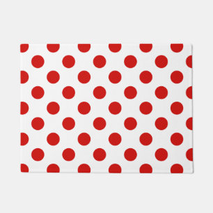 Rood- en witte haarvlekken deurmat