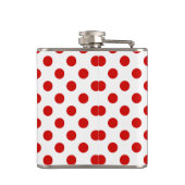 Rood- en witte haarvlekken heupfles (Achterkant)