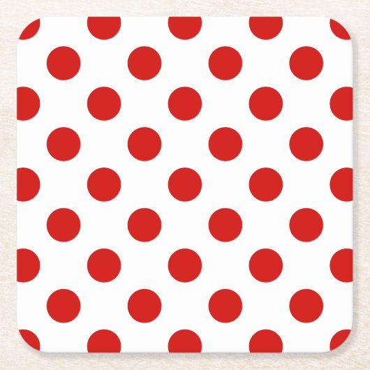 Rood- en witte haarvlekken kartonnen onderzetters (Voorkant)