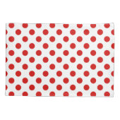 Rood- en witte haarvlekken kussensloop (Achterkant)