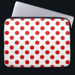 Rood- en witte haarvlekken laptop sleeve<br><div class="desc">Rood- en witte haarvlekken</div>