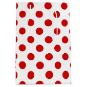 Rood- en witte haarvlekken medium cadeauzakje (Voorkant)