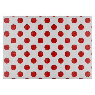 Rood- en witte haarvlekken snijplank