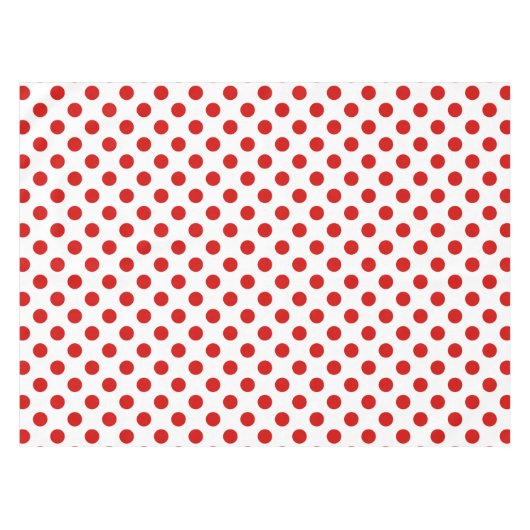 Rood- en witte haarvlekken tafelkleed (Voorkant (Horizontaal))