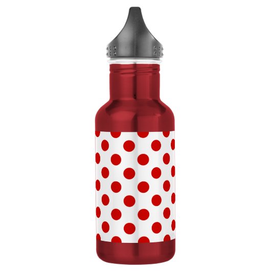 Rood- en witte haarvlekken waterfles  (Links)