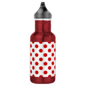 Rood- en witte haarvlekken waterfles  (Rechts)