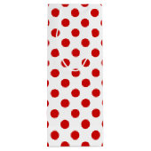 Rood- en witte haarvlekken wijn cadeautas (Achterkant)