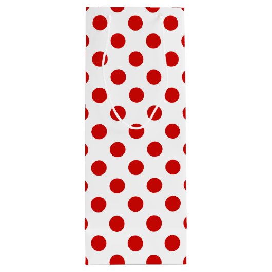 Rood- en witte haarvlekken wijn cadeautas (Achterkant)