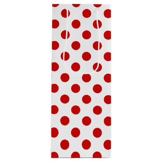 Rood- en witte haarvlekken wijn cadeautas (Voorkant)