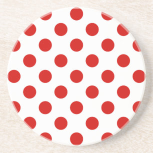 Rood- en witte haarvlekken zandsteen onderzetter