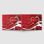 Rood- en witte hartsdraden gastenboek (Volledig)