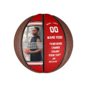 Rood- en witte high-definition beelden voor Basket Basketbal (Verticaal)