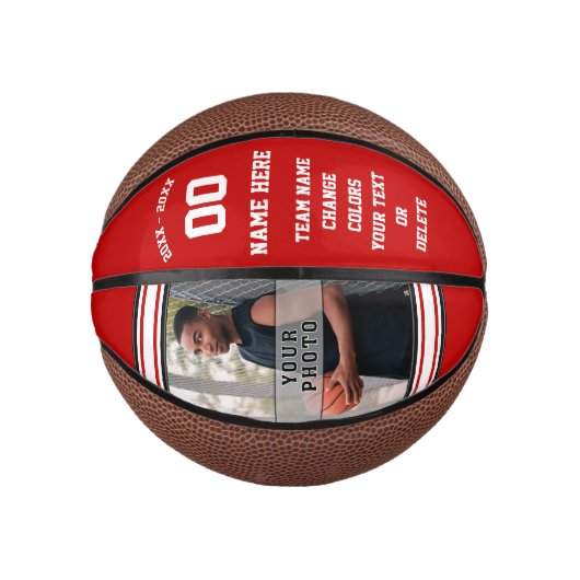 Rood- en witte high-definition beelden voor Basket Basketbal (Voorkant)