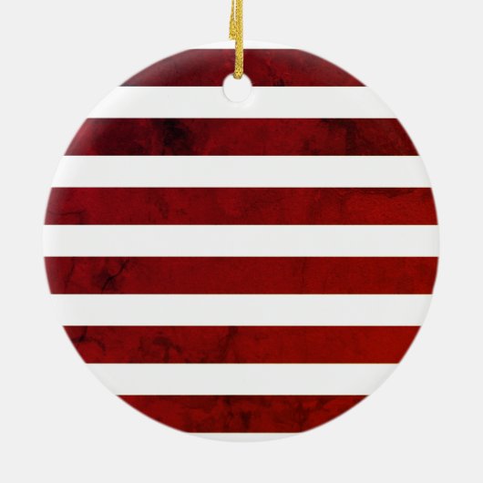 Rood- en witte kerst Magic Keramisch Ornament (Achterkant)