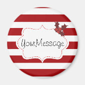 Rood- en witte kerst Magic Magneet (Voorkant)