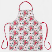 Rood- en witte kerst schort (Voorkant)