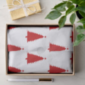 Rood- en witte kerstboom tissuepapier (Geschenk)