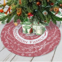 Rood- en witte kerstfamilie naam rendierpijlen