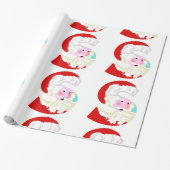 Rood- en witte kerstfeestdag cadeaupapier (Uitgerold)