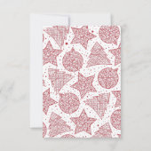 Rood- en witte kerstfeestdag — Fotokaart Kaart (Achterkant)