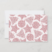 Rood- en witte kerstfeestdag fotokaarten kaart (Achterkant)