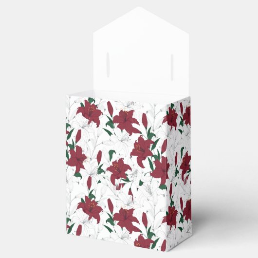 Rood- en witte kerstgalgen bedankdoosjes (Geopend)