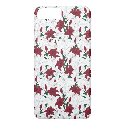 Rood- en witte kerstgalgen Case-Mate iPhone case (Achterkant)