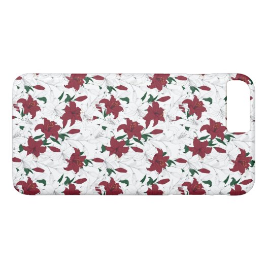 Rood- en witte kerstgalgen Case-Mate iPhone case (Achterkant (Horizontaal))
