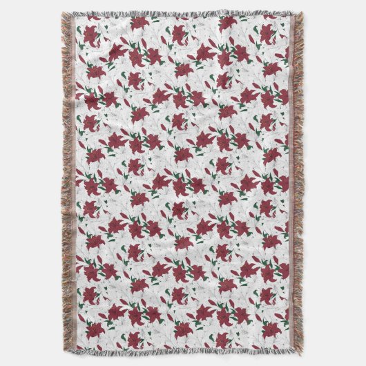 Rood- en witte kerstgalgen deken (Voorkant Verticaal)