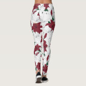 Rood- en witte kerstgalgen leggings (Achterkant)