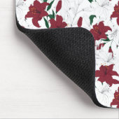 Rood- en witte kerstgalgen muismat (Hoek)