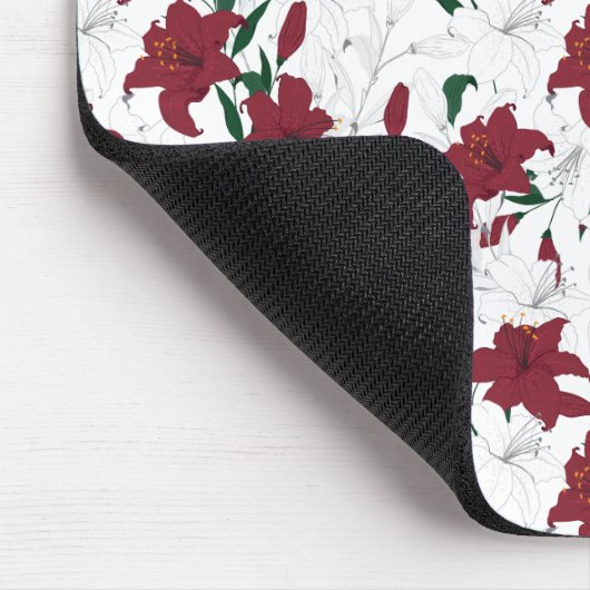 Rood- en witte kerstgalgen muismat (Hoek)