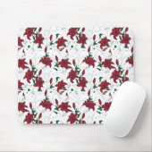 Rood- en witte kerstgalgen muismat (Met muis)