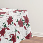 Rood- en witte kerstgalgen tafelkleed (Voorbeeld)