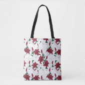 Rood- en witte kerstgalgen tote bag (Voorkant)