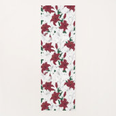 Rood- en witte kerstgalgen yogamat (Voorkant)